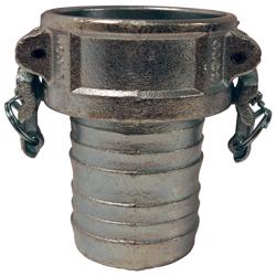 IC300 Boss-Lock™ Cam & Groove Type C Coupler x Hose Shank IC300 Plated Malleable Iron Boss-Lock™ Type C Coupler x Hose Shank